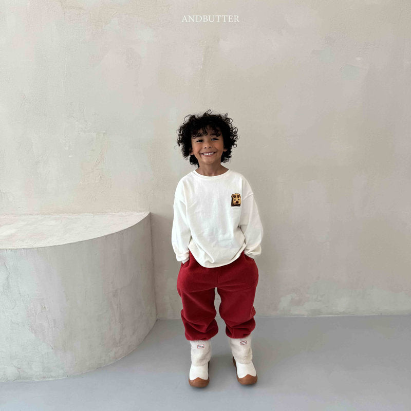 【予約】Fleece  Line Jogger Pants / andbutter(S-JM)