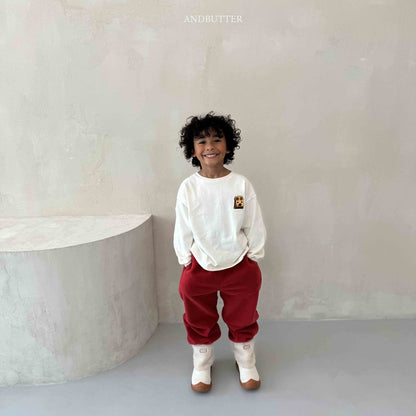 【予約】Fleece  Line Jogger Pants / andbutter(S-JM)