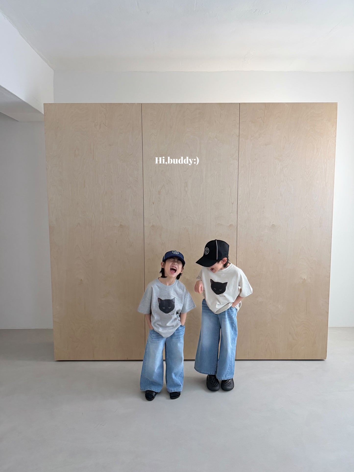 【予約】キャットTシャツ / hibuddy(S-JM)