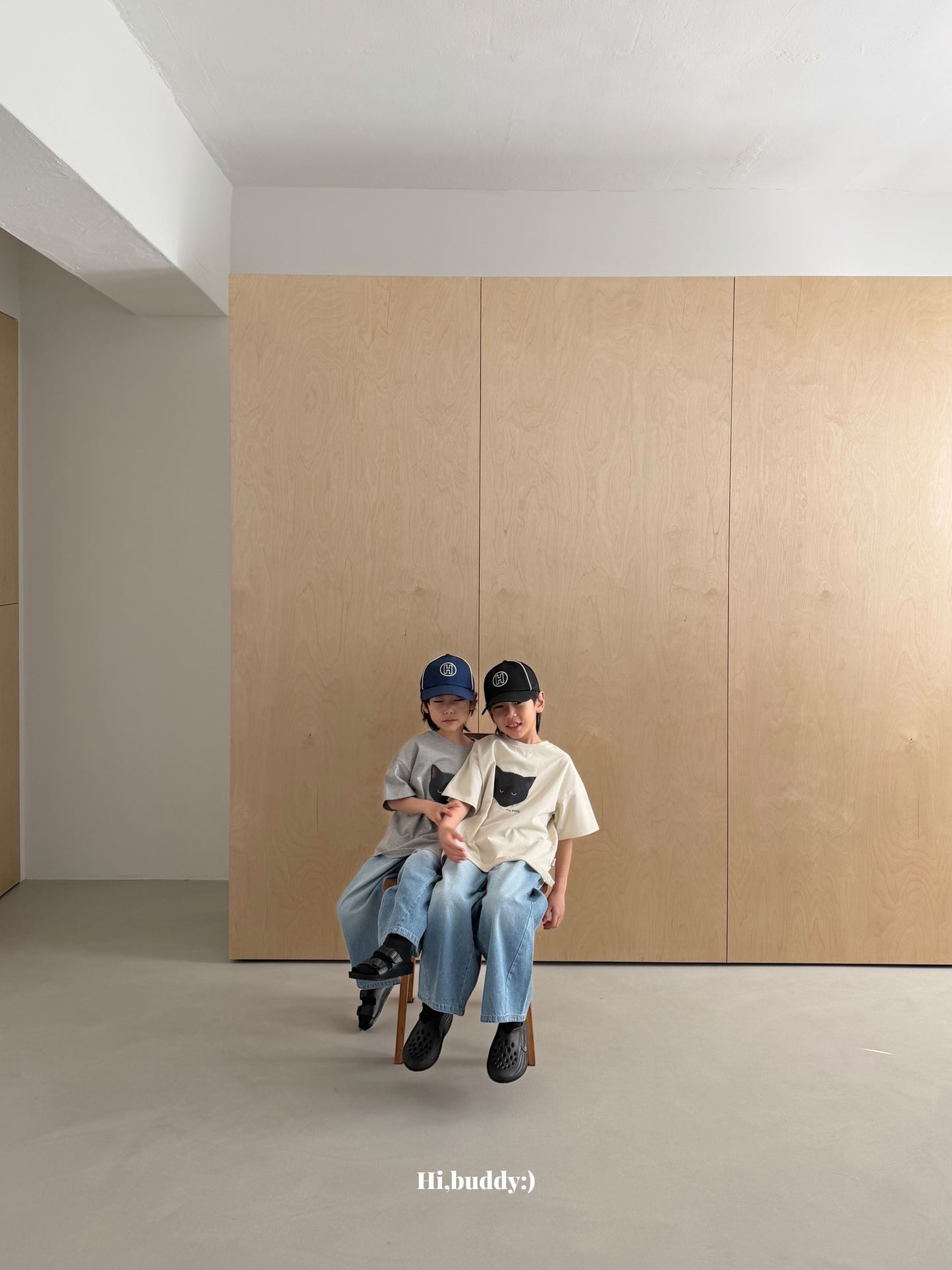 【予約】キャットTシャツ / hibuddy(S-JM)