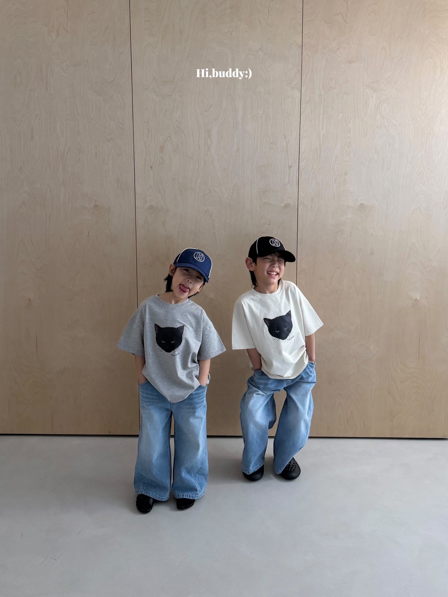 【予約】キャットTシャツ / hibuddy(S-JM)