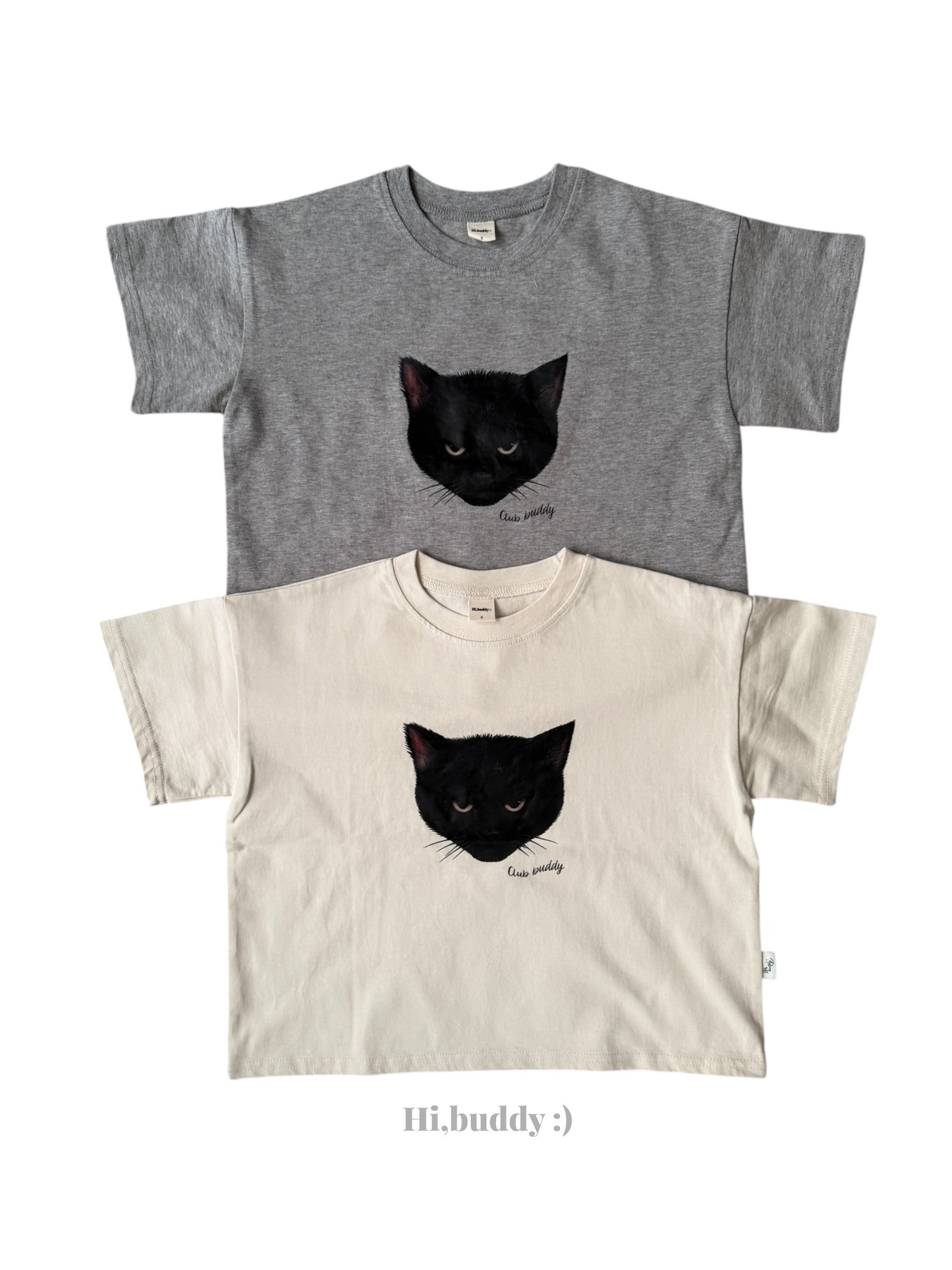 【予約】キャットTシャツ / hibuddy(S-JM)