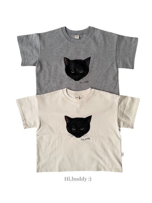 【予約】キャットTシャツ / hibuddy(S-JM)