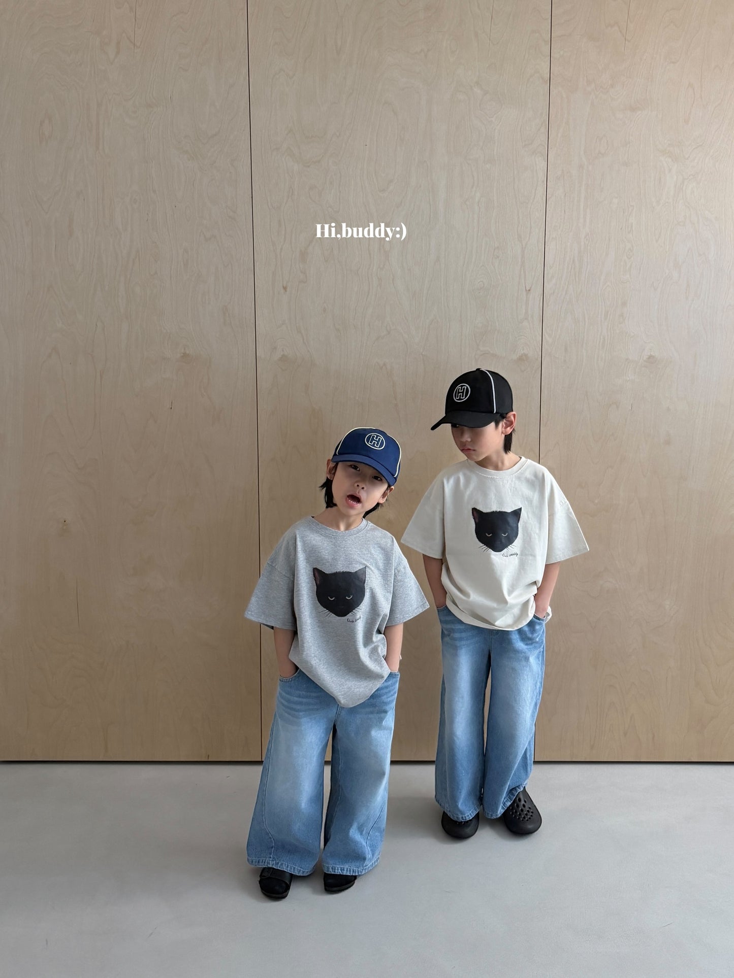 【予約】キャットTシャツ / hibuddy(S-JM)