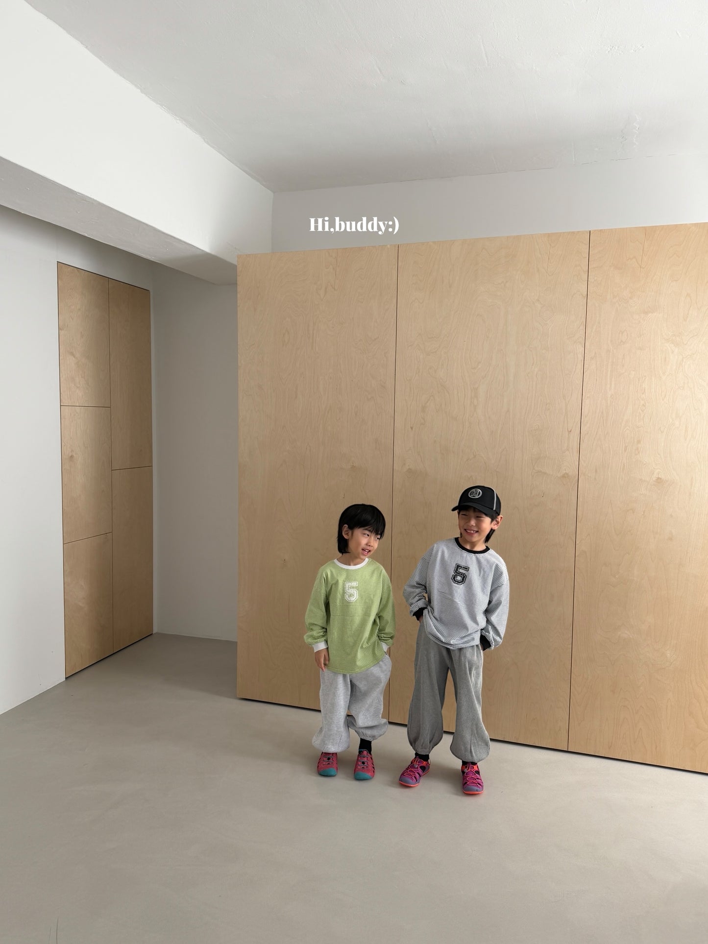 【予約】５ボーダーT / hibuddy(S-JM)파이브줄