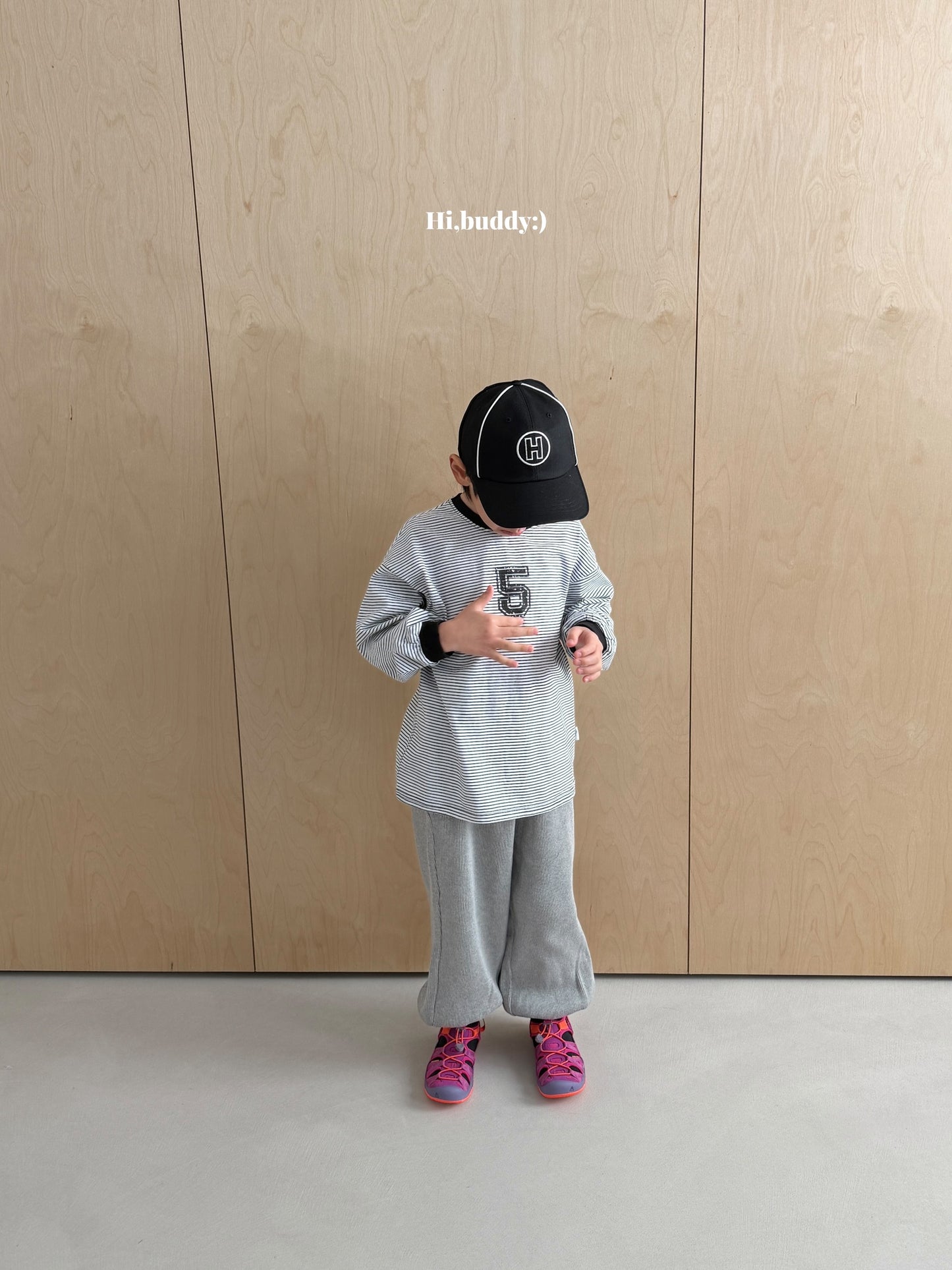 【予約】５ボーダーT / hibuddy(S-JM)파이브줄