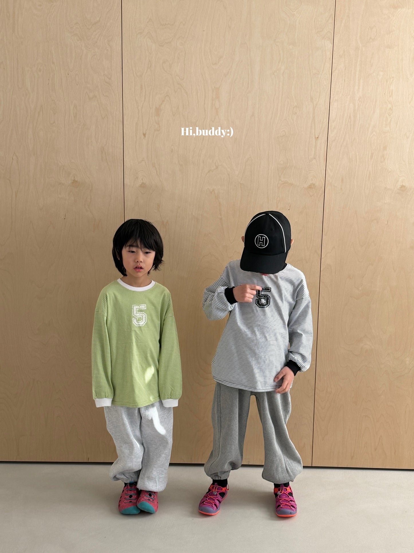 【予約】５ボーダーT / hibuddy(S-JM)파이브줄