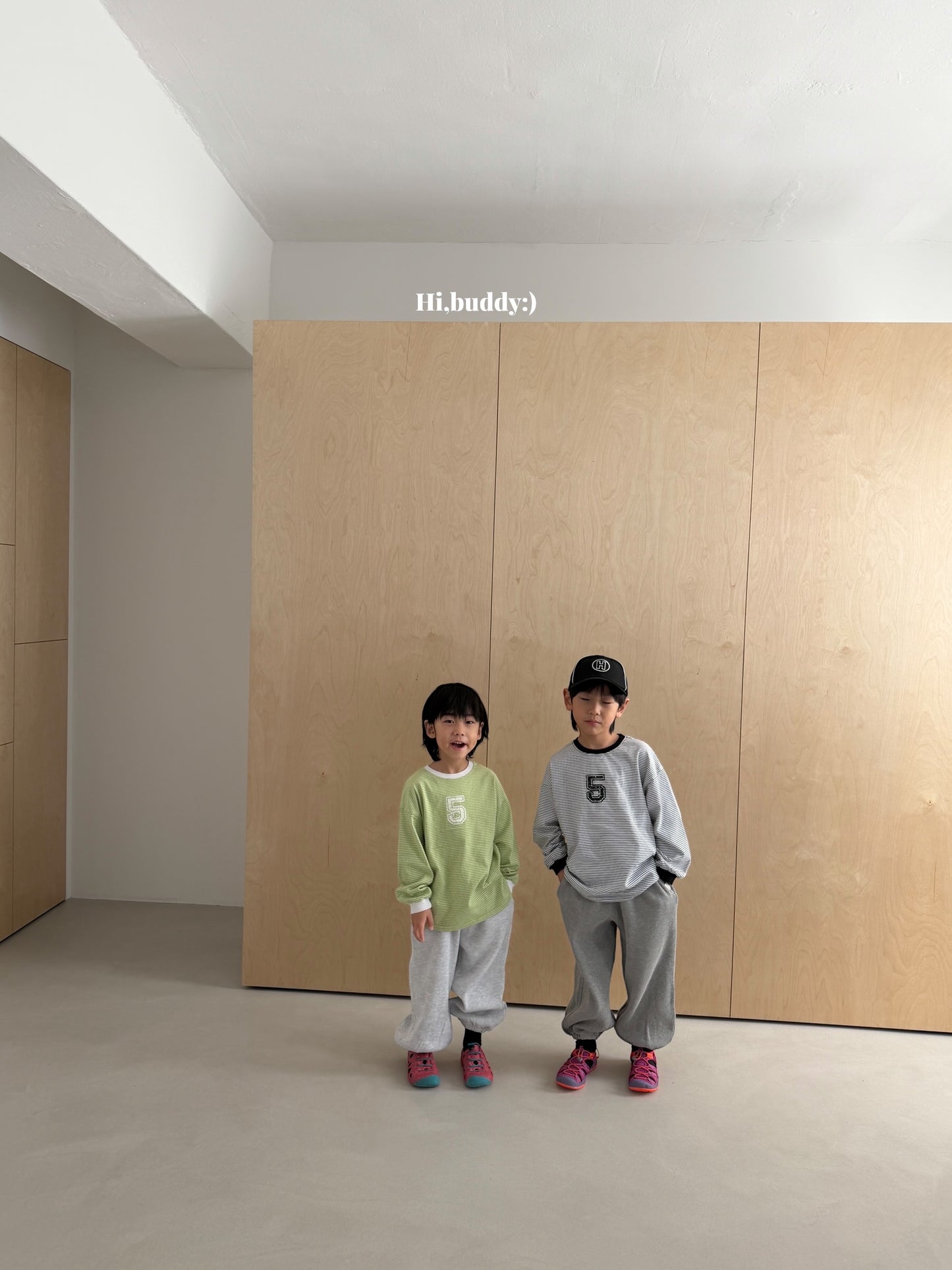 【予約】５ボーダーT / hibuddy(S-JM)파이브줄