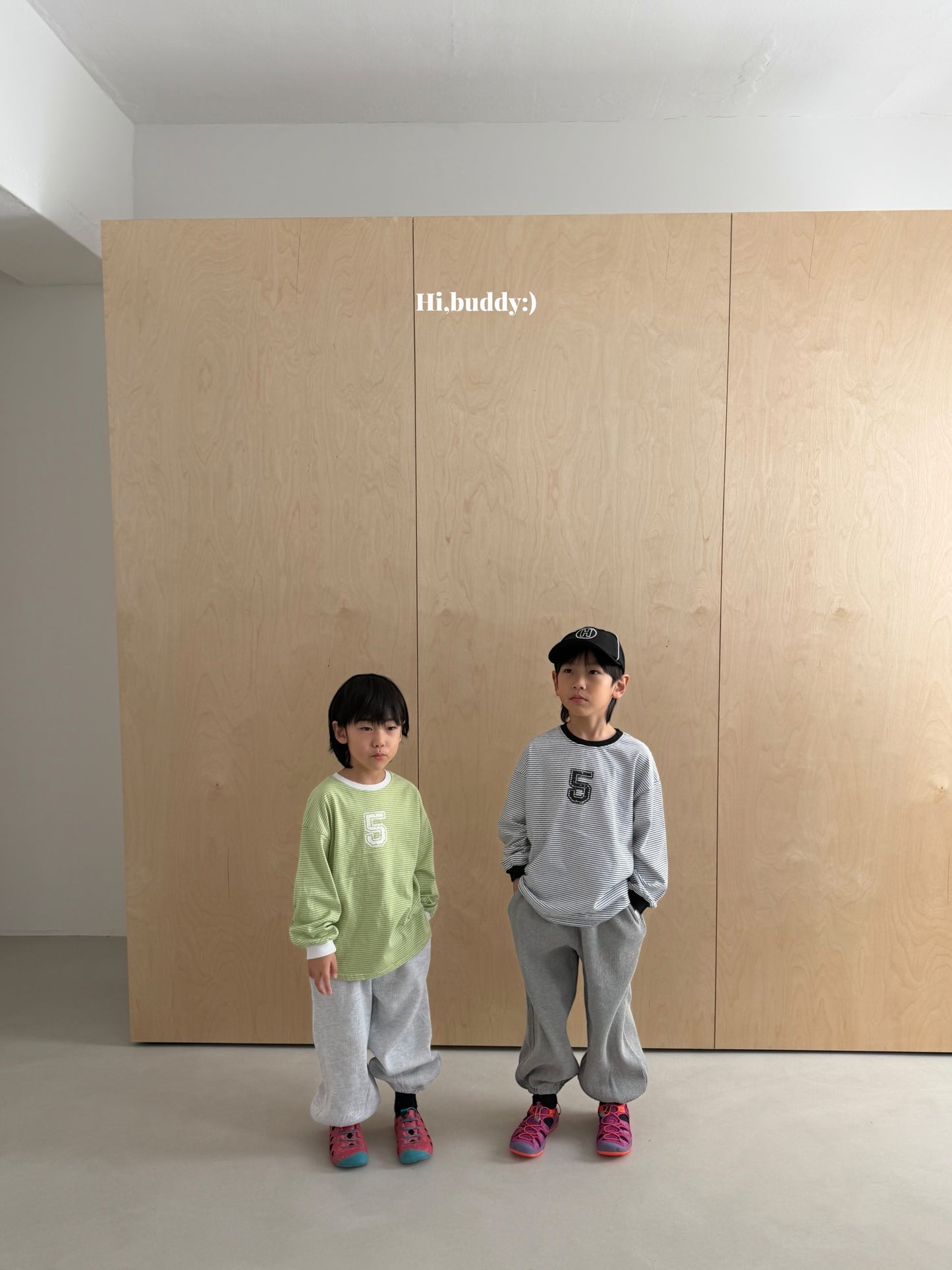 【予約】５ボーダーT / hibuddy(S-JM)파이브줄