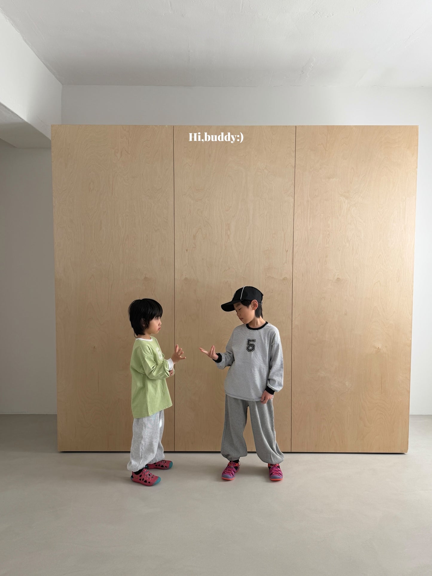 【予約】５ボーダーT / hibuddy(S-JM)파이브줄