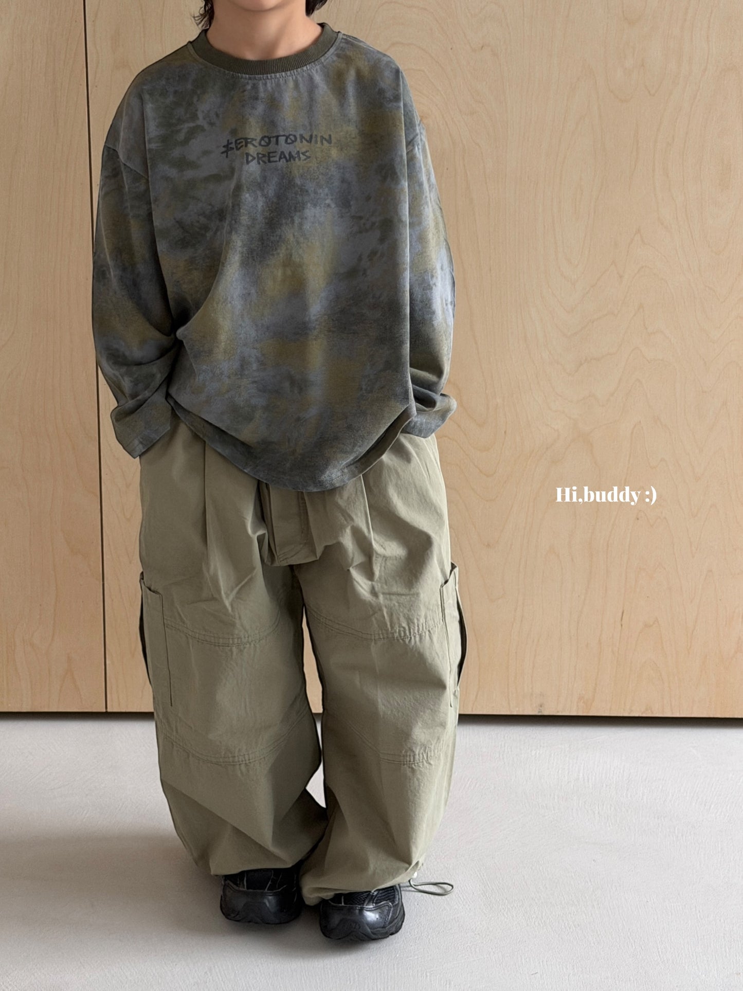 【予約】ワイドカーゴパンツ / hibuddy(S-JM)