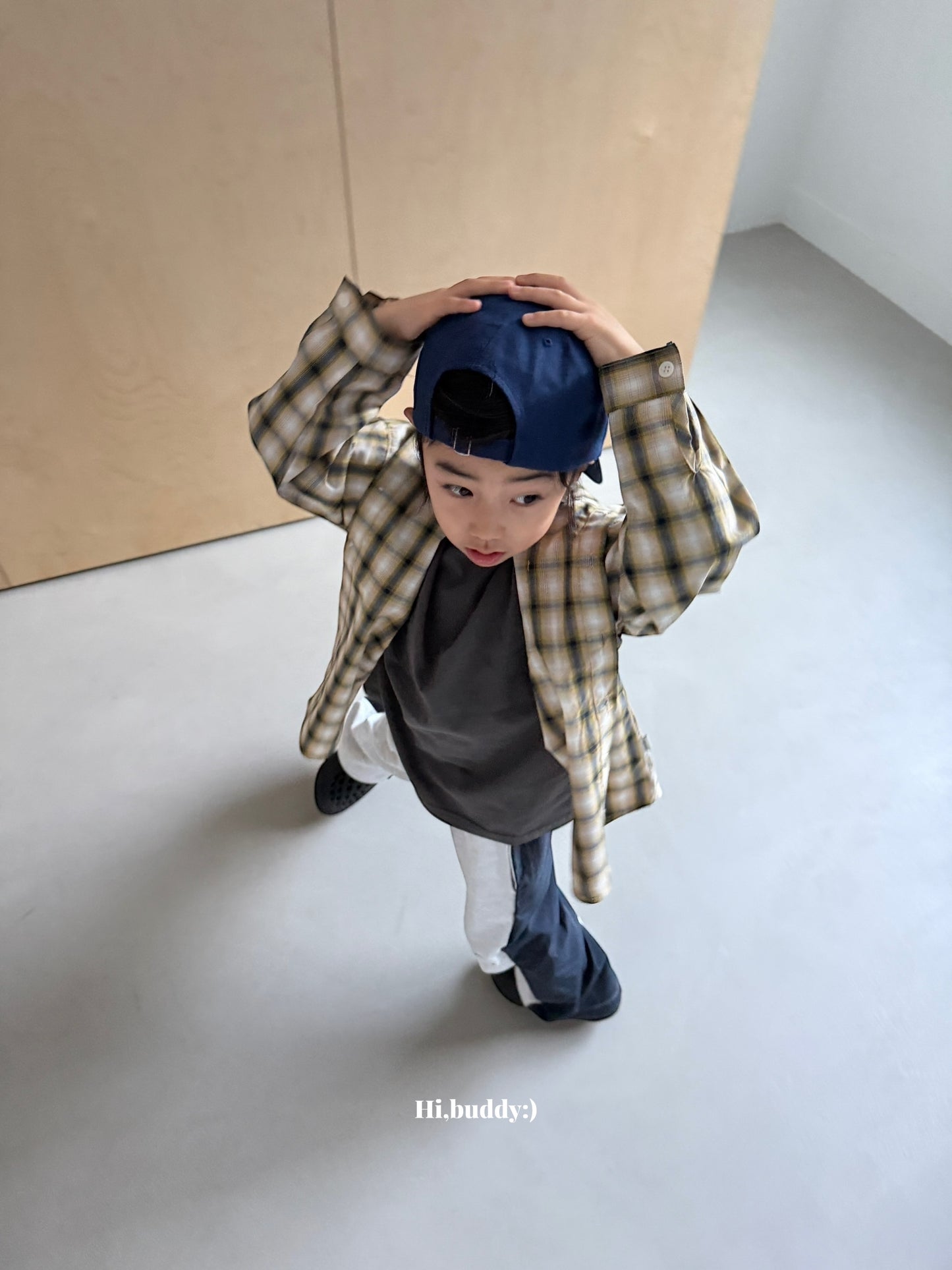 【予約】スプリングチェックシャツ / hibuddy(S-JM)