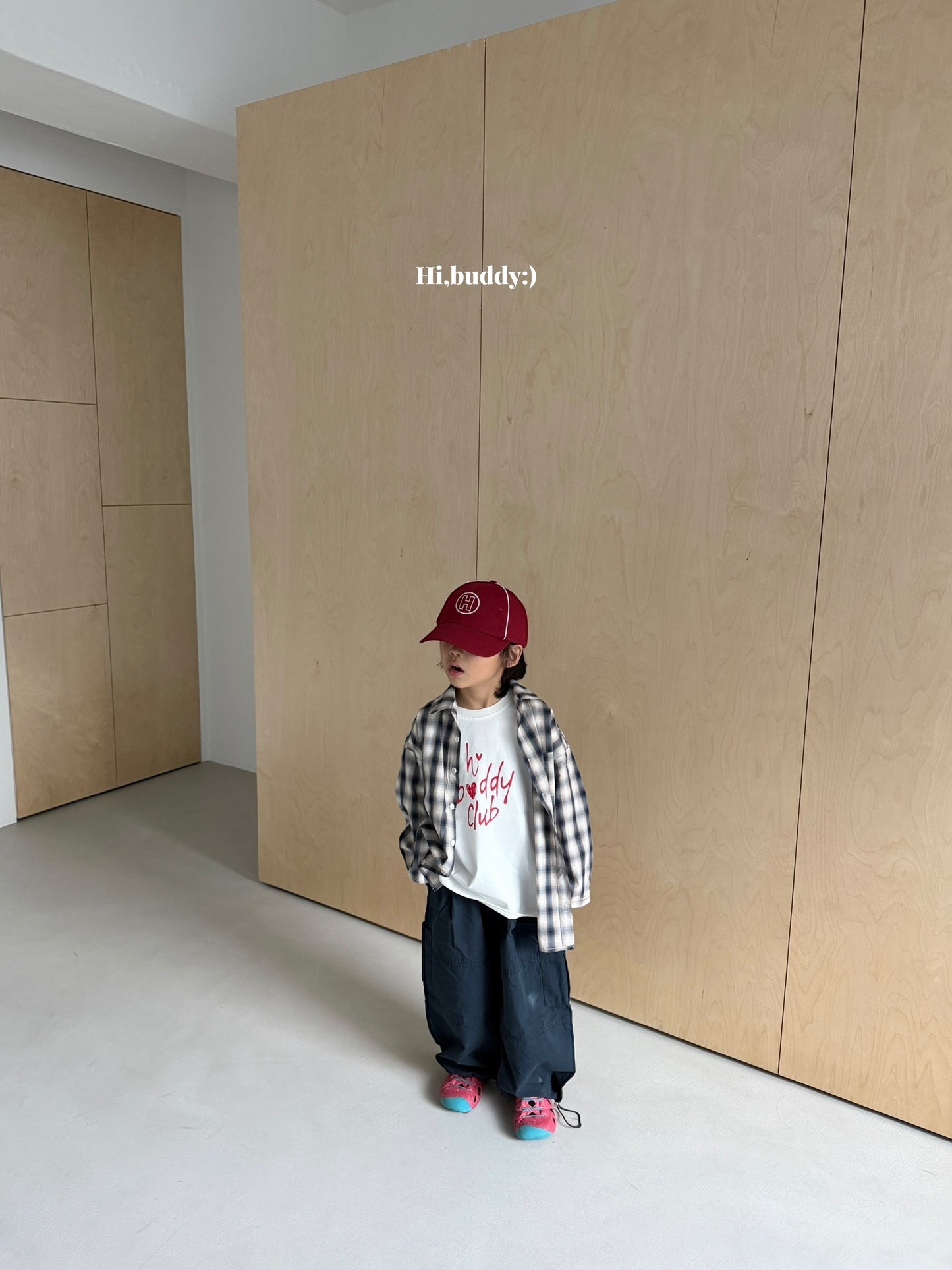 【予約】スプリングチェックシャツ / hibuddy(S-JM)