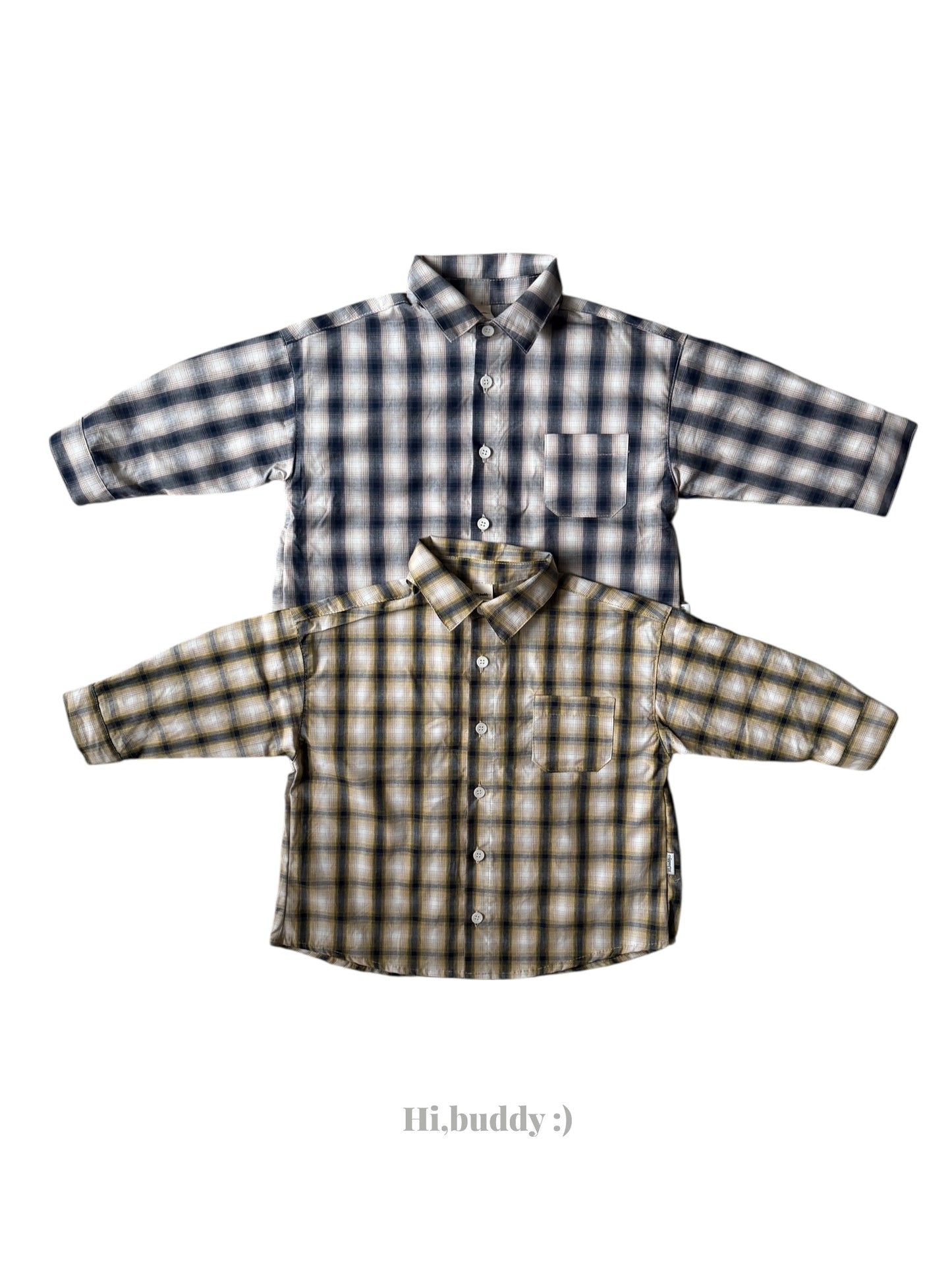 【予約】スプリングチェックシャツ / hibuddy(S-JM)