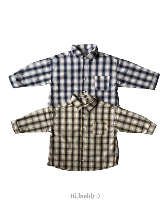 【予約】スプリングチェックシャツ / hibuddy(S-JM)