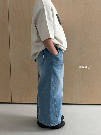 【予約】ハッピーデニムパンツ / hibuddy(S-JM)