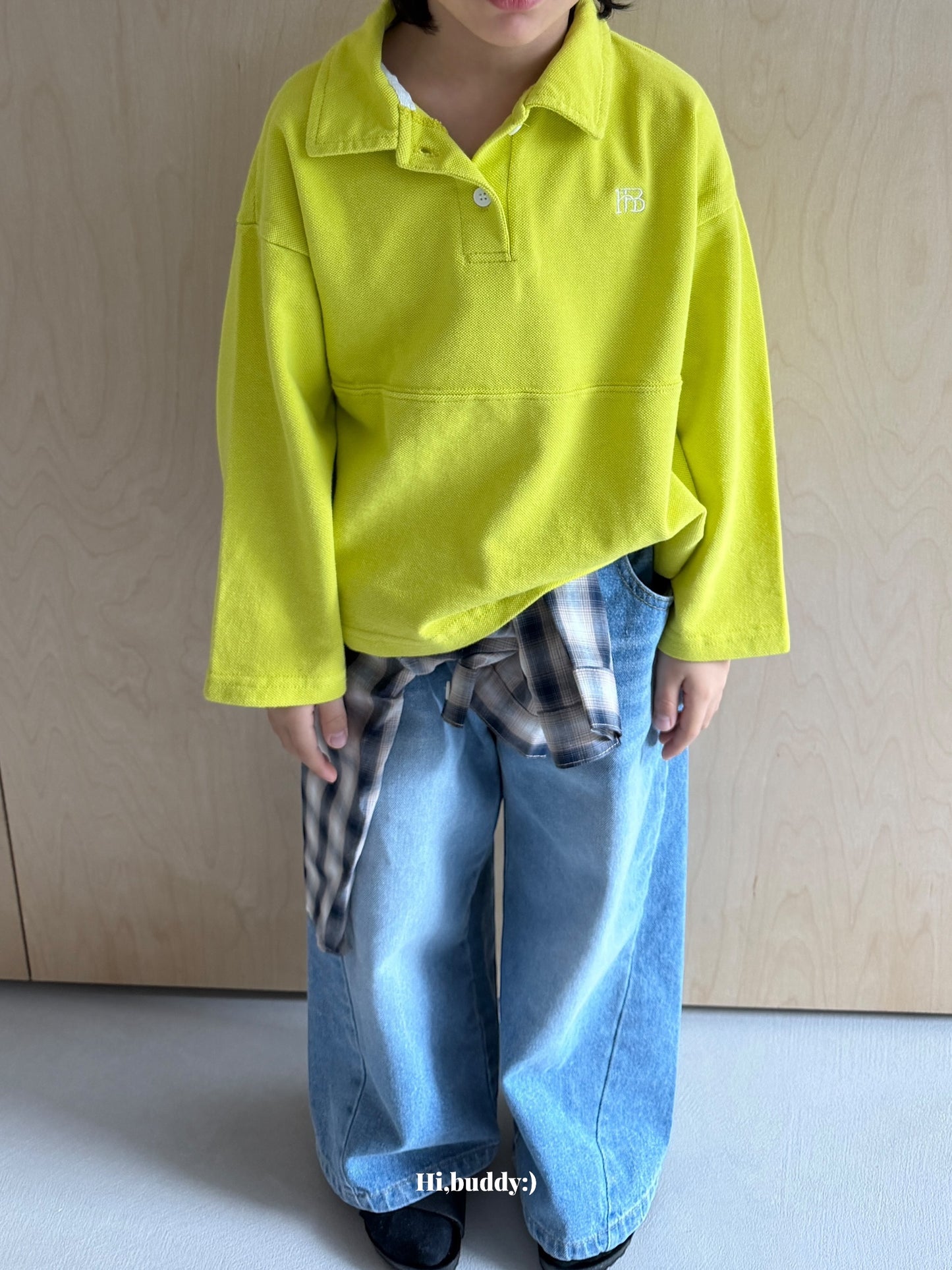 【予約】ハッピーデニムパンツ / hibuddy(S-JM)