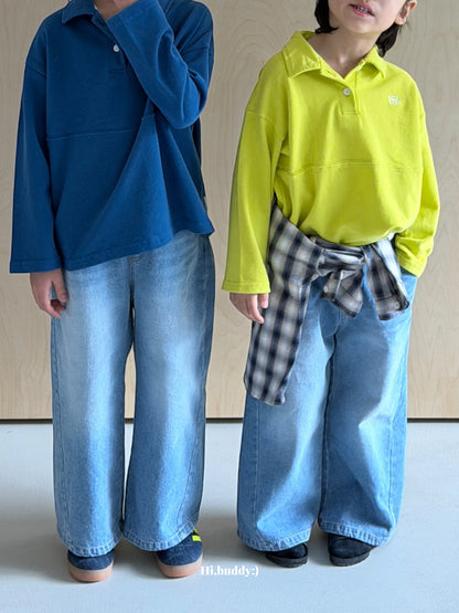 【予約】ハッピーデニムパンツ / hibuddy(S-JM)