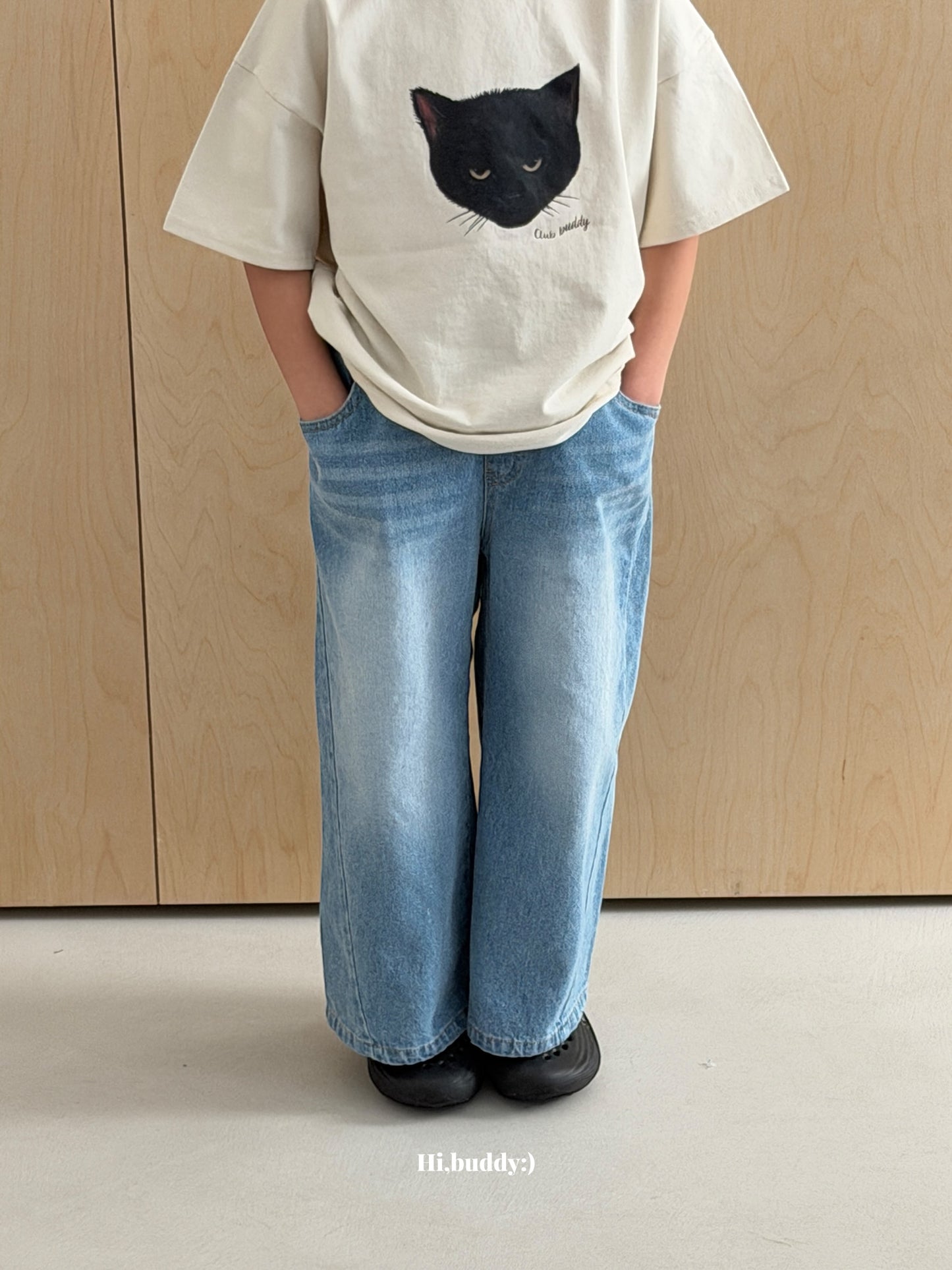 【予約】ハッピーデニムパンツ / hibuddy(S-JM)