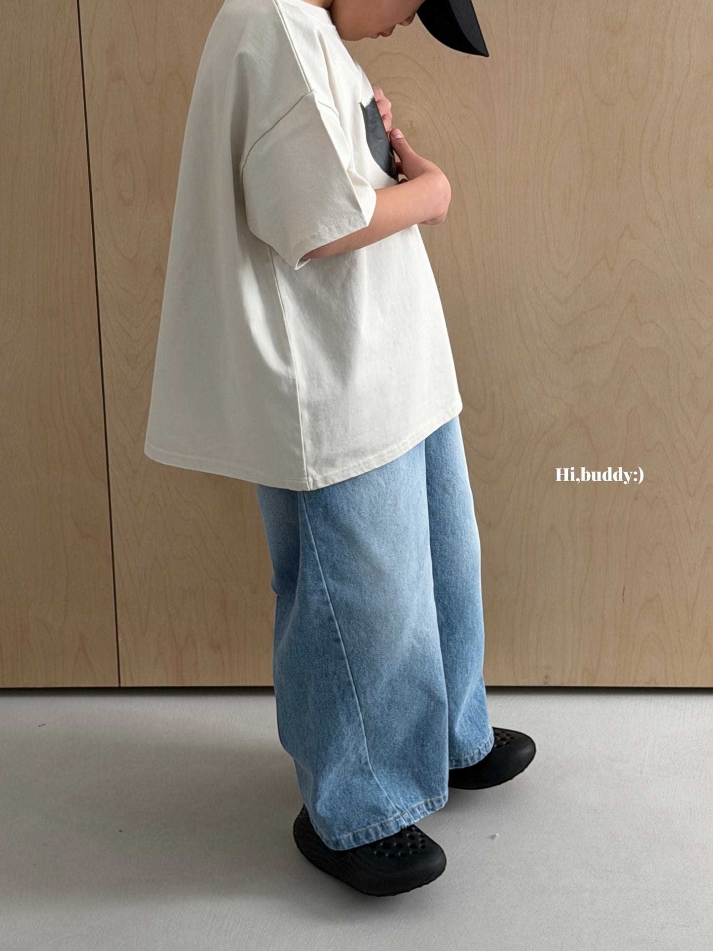 【予約】ハッピーデニムパンツ / hibuddy(S-JM)