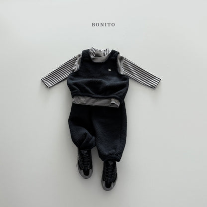 【予約】pogul vest set up  /  bonito (12M-JM) 뽀글조끼