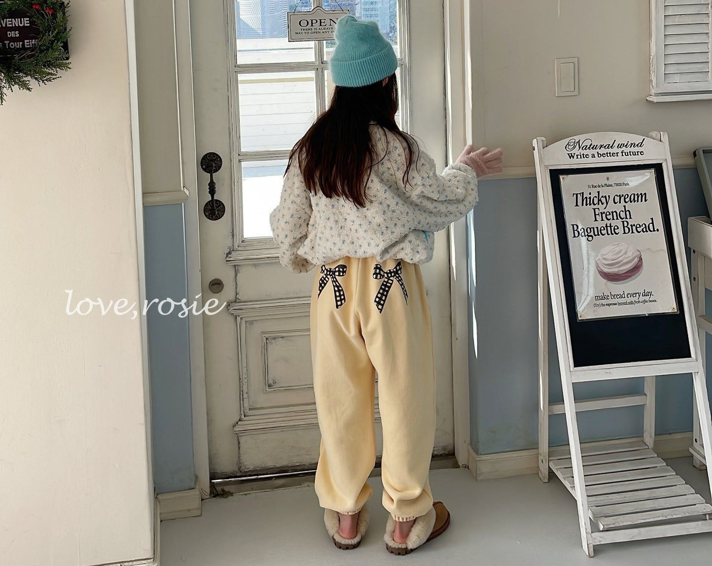 【予約】ribbon kimo jogger pt / love rosie (L-3XL, adult)