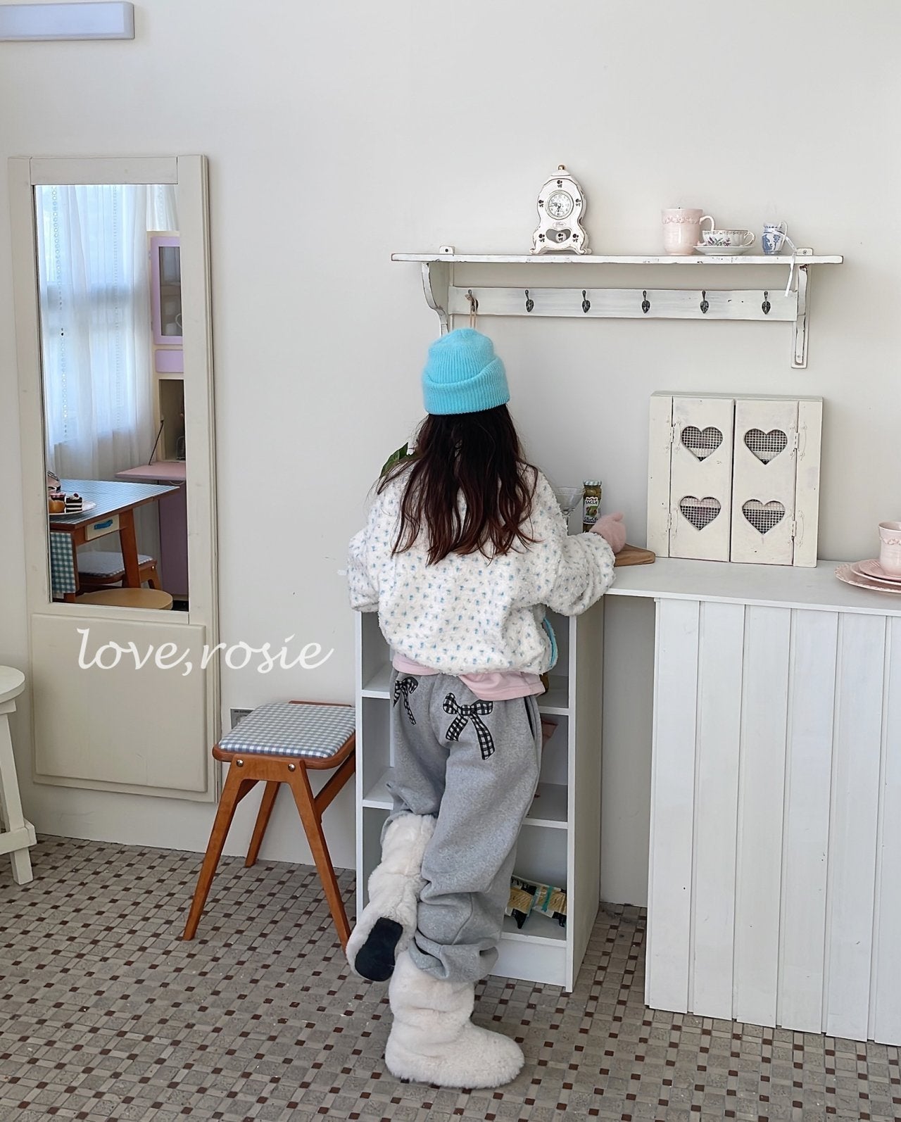 【予約】ribbon kimo jogger pt / love rosie (L-3XL, adult)