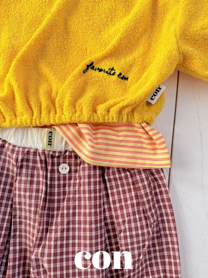 【予約】チェックパンプキンパンツ / con. (XXS-M)