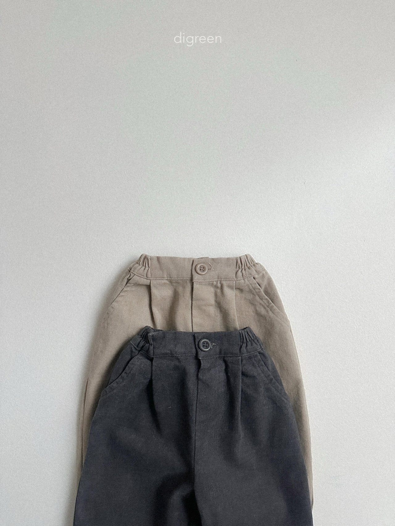 【予約】Minimal Pin Tuck Pants  /  digreen(S-XXL)