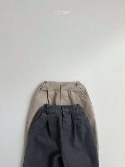 【予約】Minimal Pin Tuck Pants  /  digreen(S-XXL)