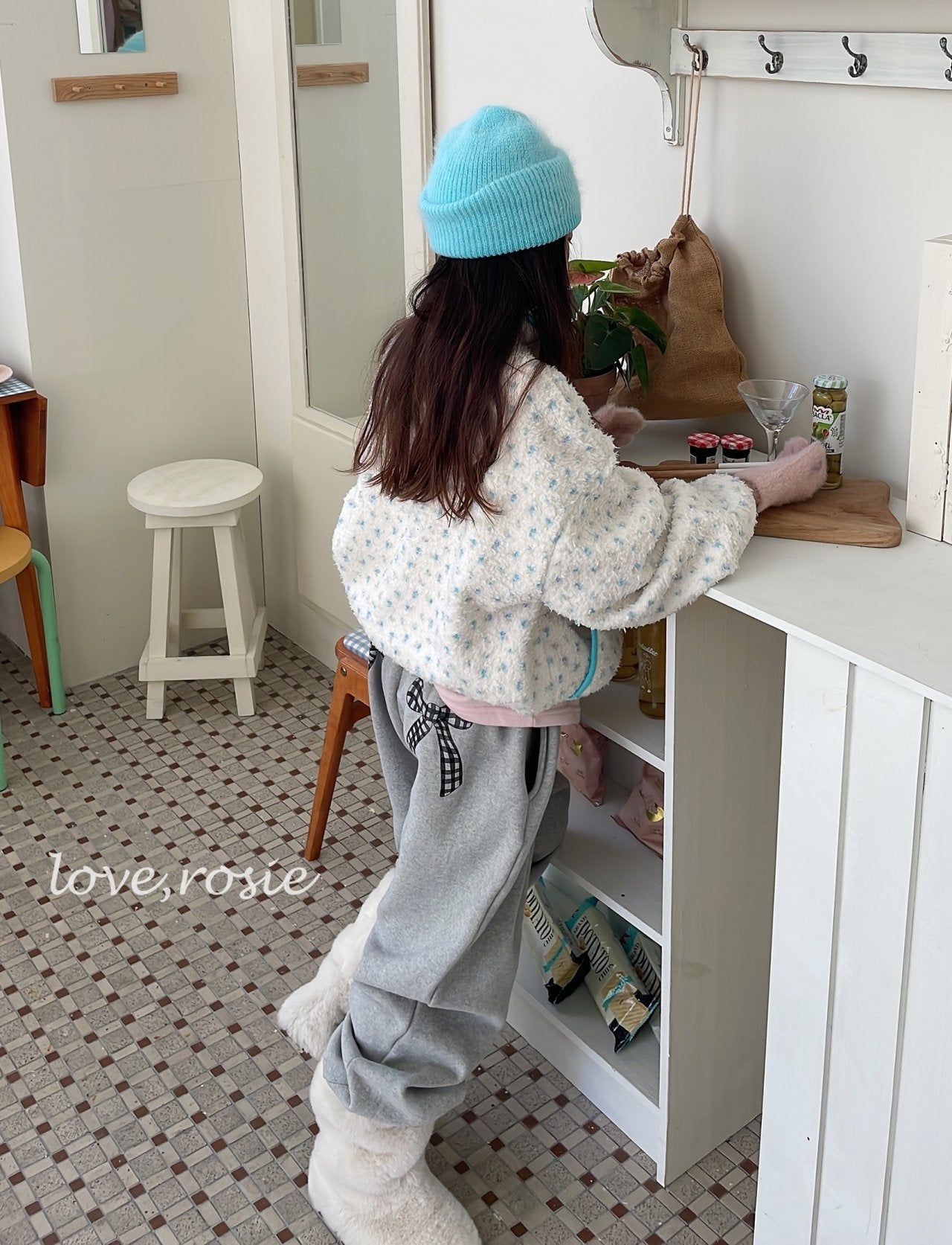 【予約】ribbon kimo jogger pt / love rosie (L-3XL, adult)