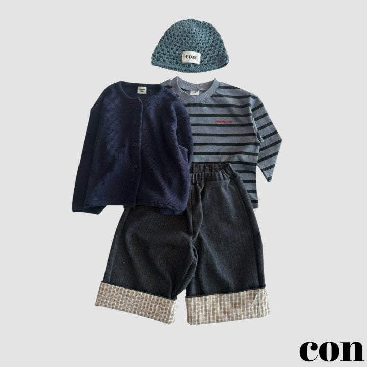 【予約】ピグメントボーダーTシャツ/ con. (XXS-M) 피그페이보릿