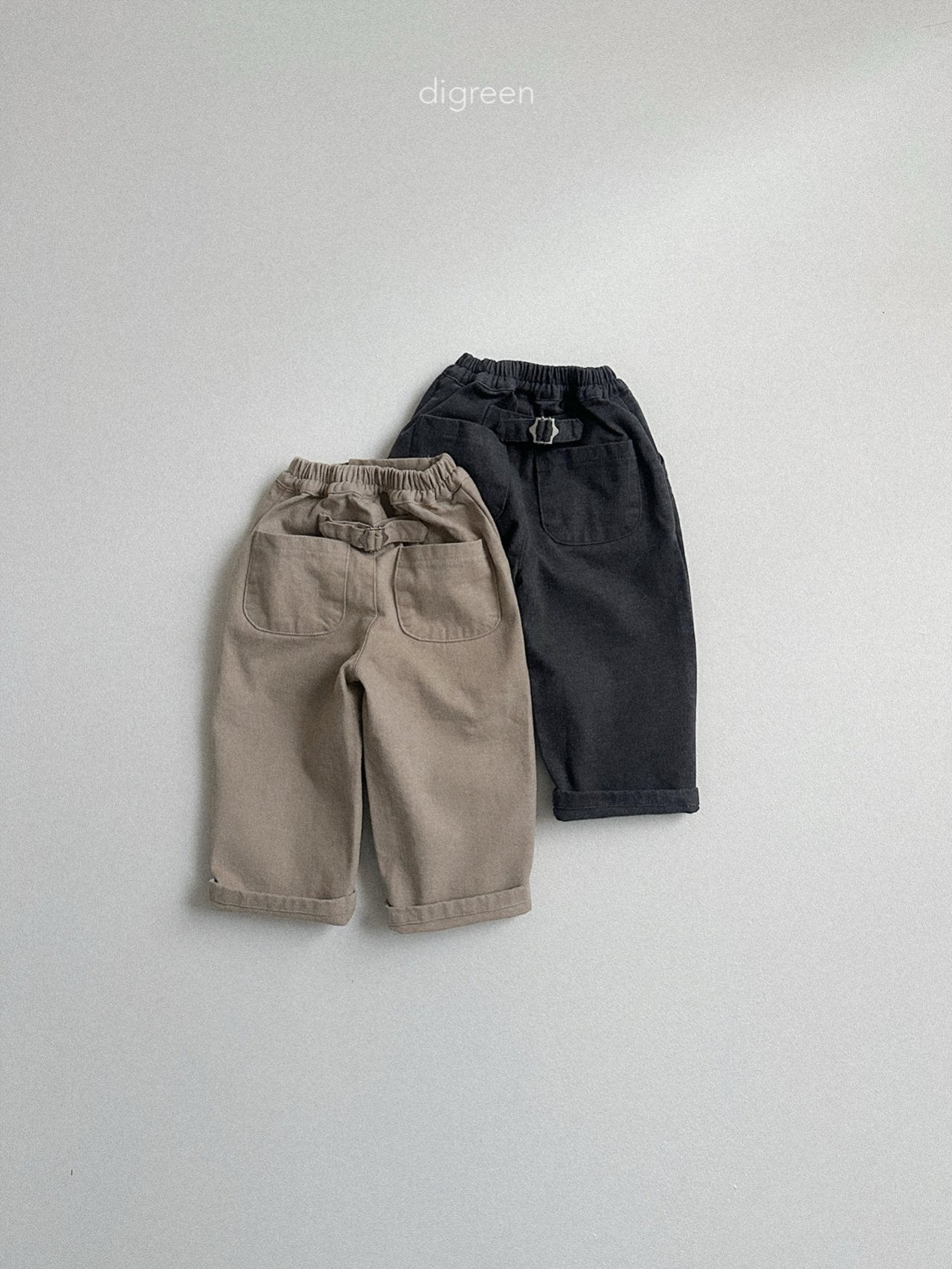【予約】Minimal Pin Tuck Pants  /  digreen(S-XXL)