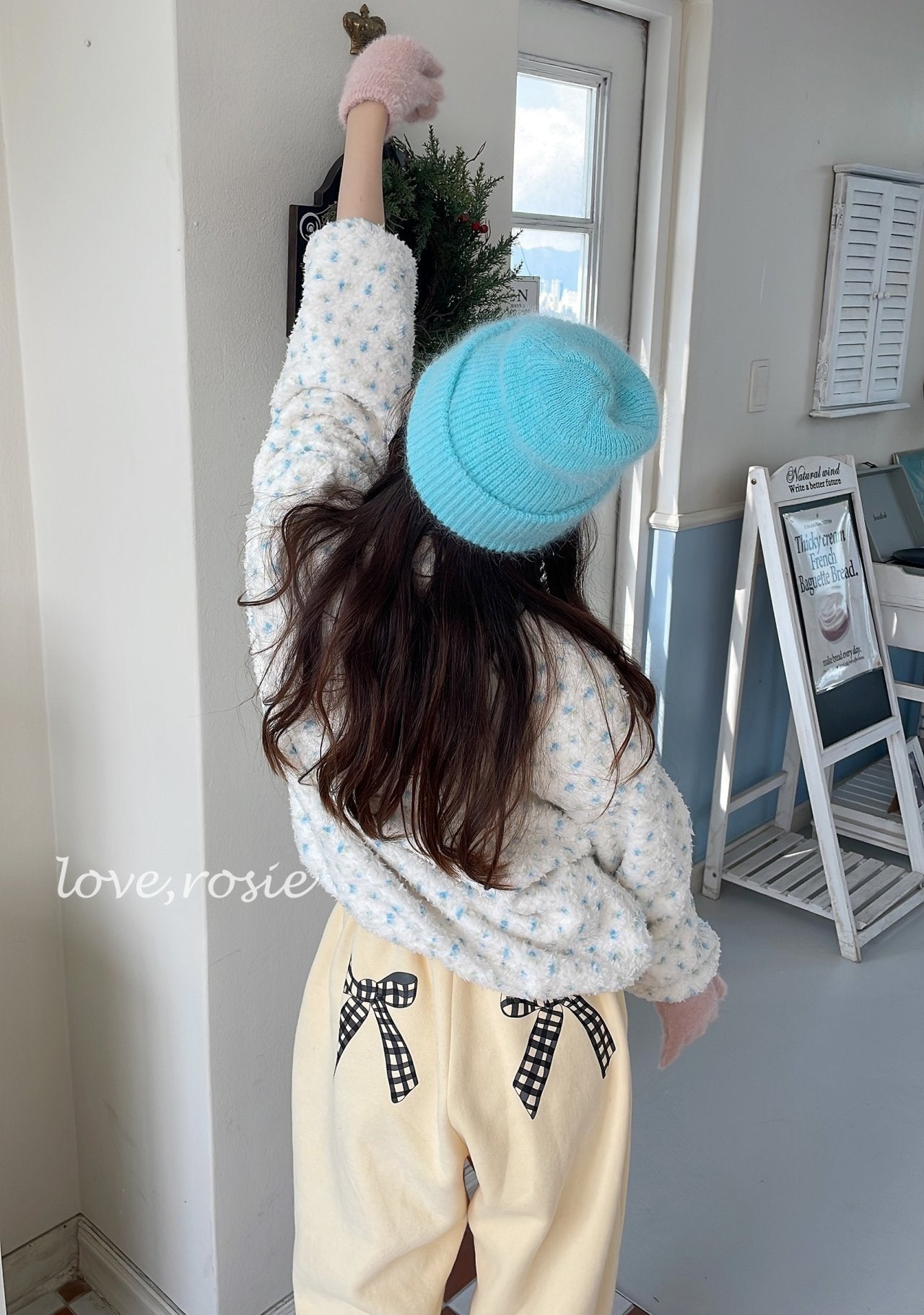 【予約】ribbon kimo jogger pt / love rosie (L-3XL, adult)