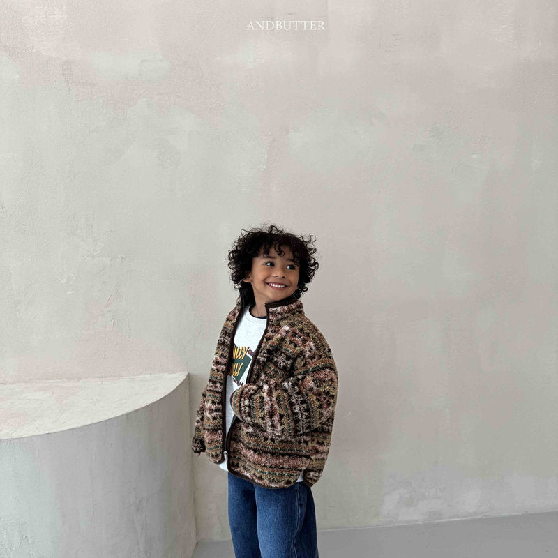 【予約】Nordic Line Jumper   /  andbutter (S-JM)