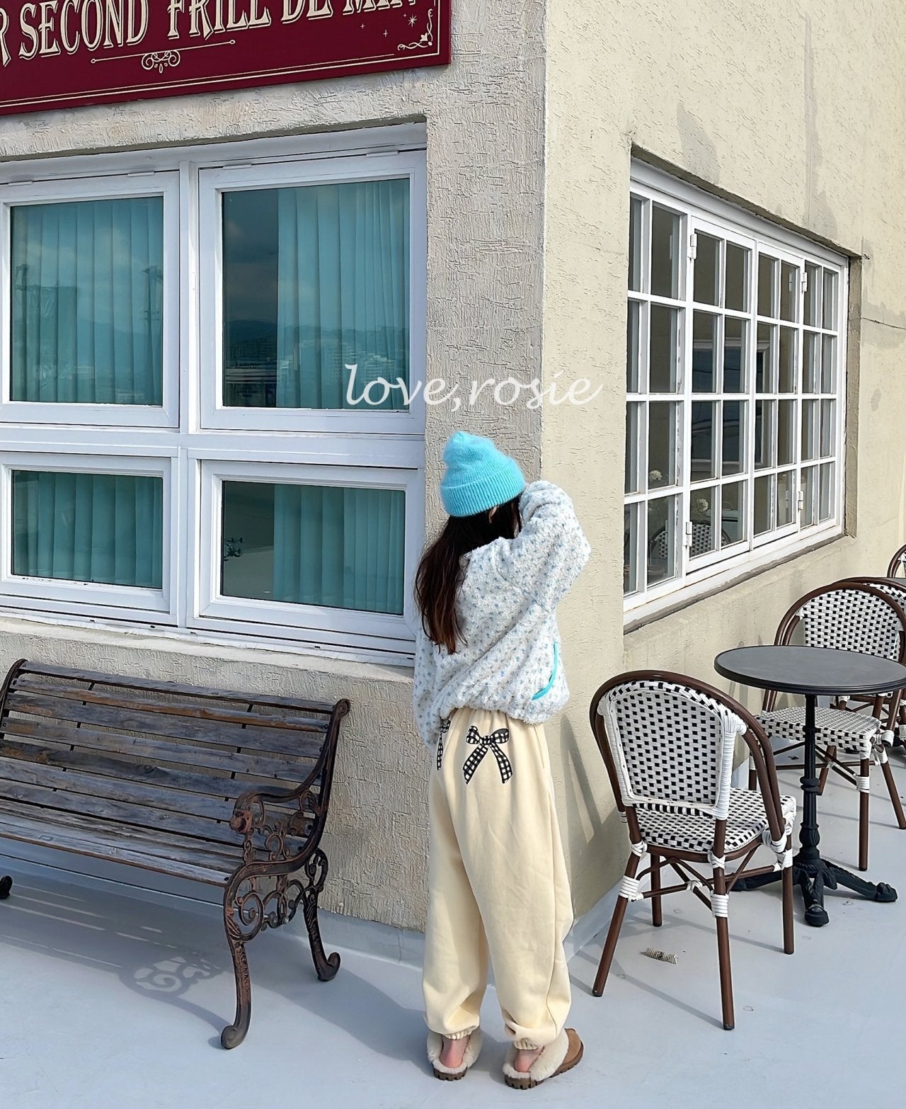 【予約】ribbon kimo jogger pt / love rosie (L-3XL, adult)