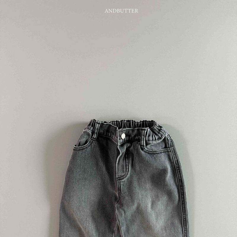【予約】Ribby Black Pants  /  andbutter (S-JM)