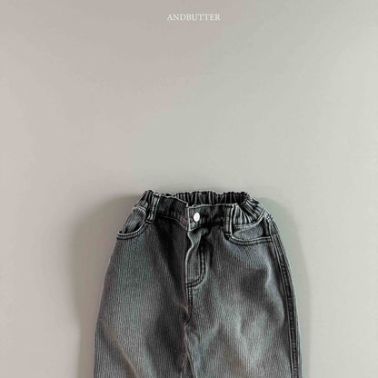 【予約】Ribby Black Pants  /  andbutter (S-JM)