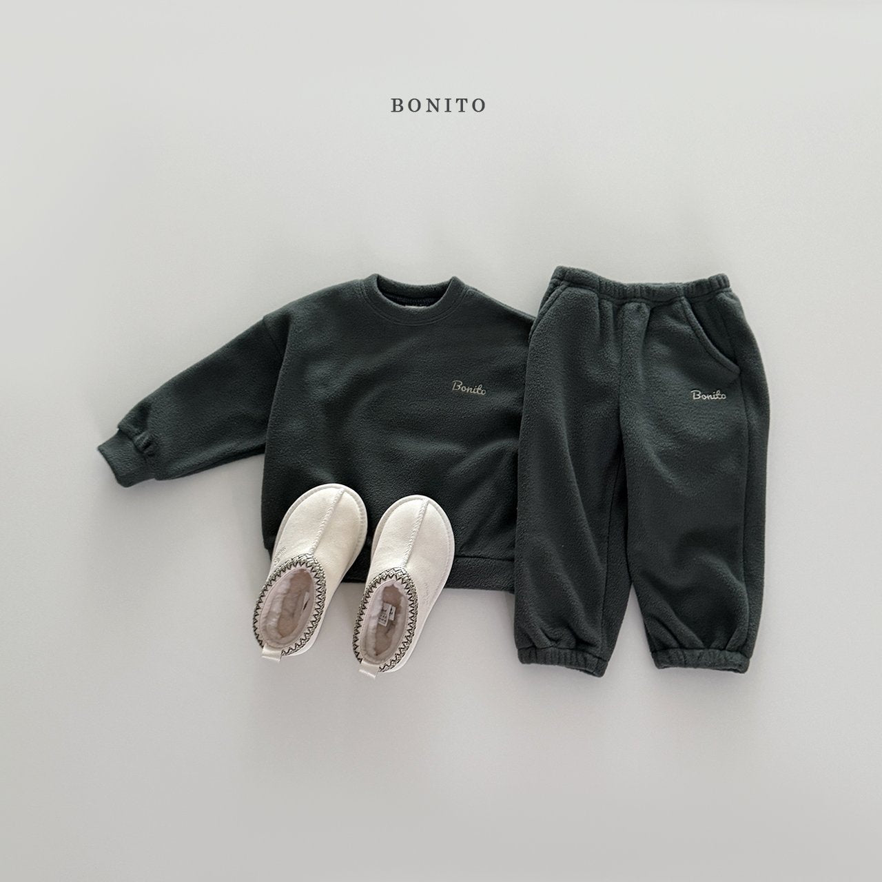 【予約】fleece set up  /  bonito (12M-JM)