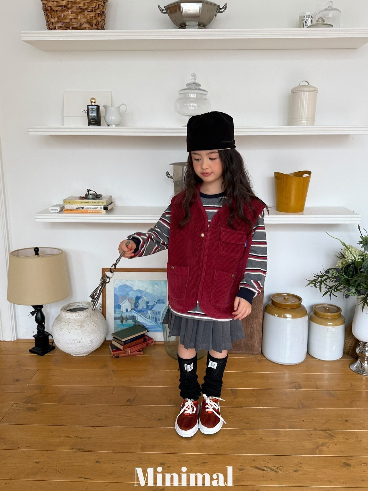 【予約】eve bicolor stripe T / minimal (S-JM）