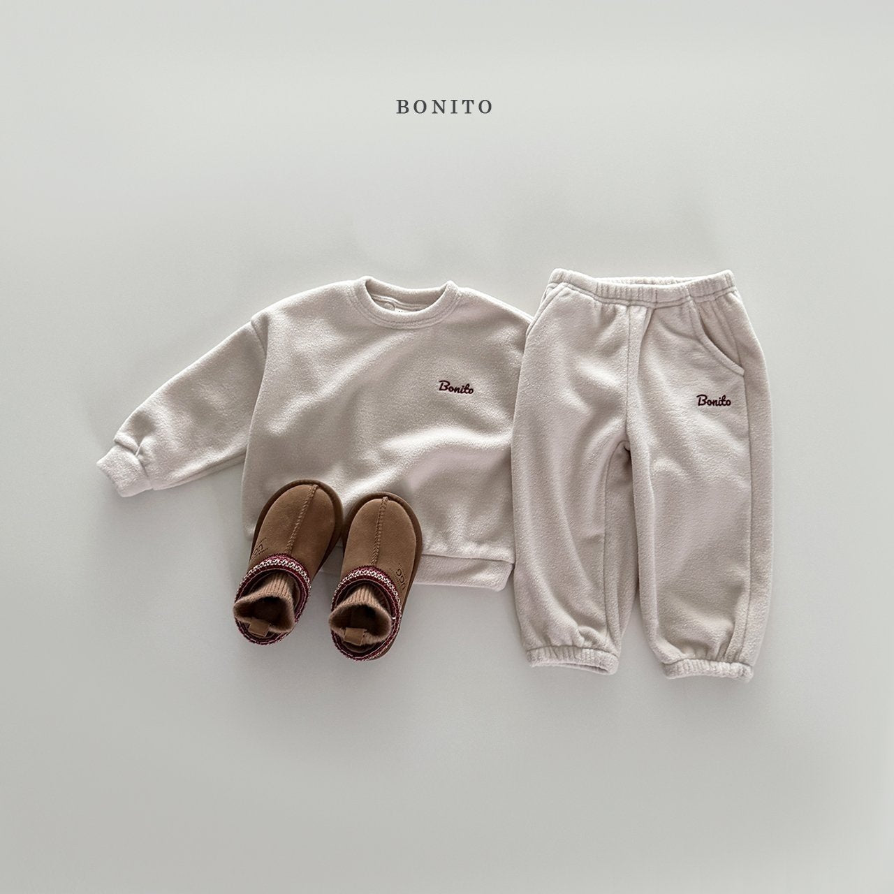 【予約】fleece set up  /  bonito (12M-JM)