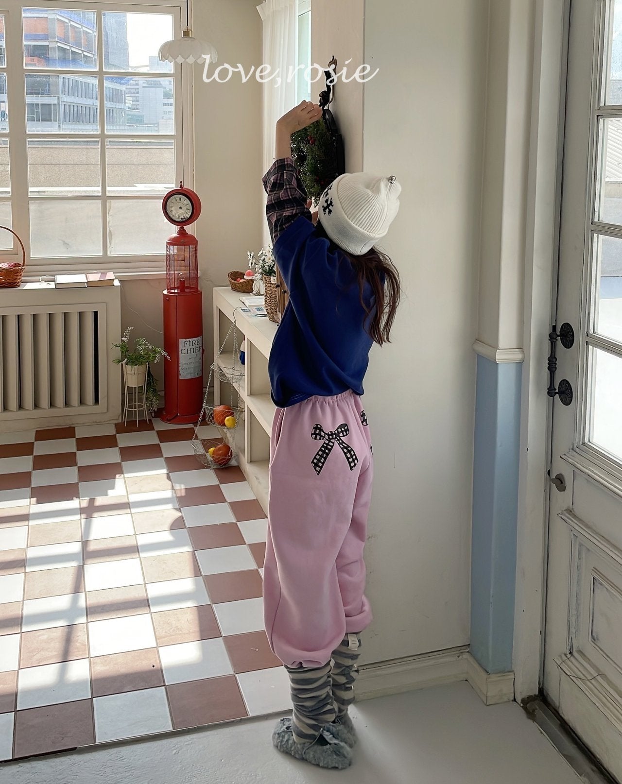 【予約】ribbon kimo jogger pt / love rosie (L-3XL, adult)