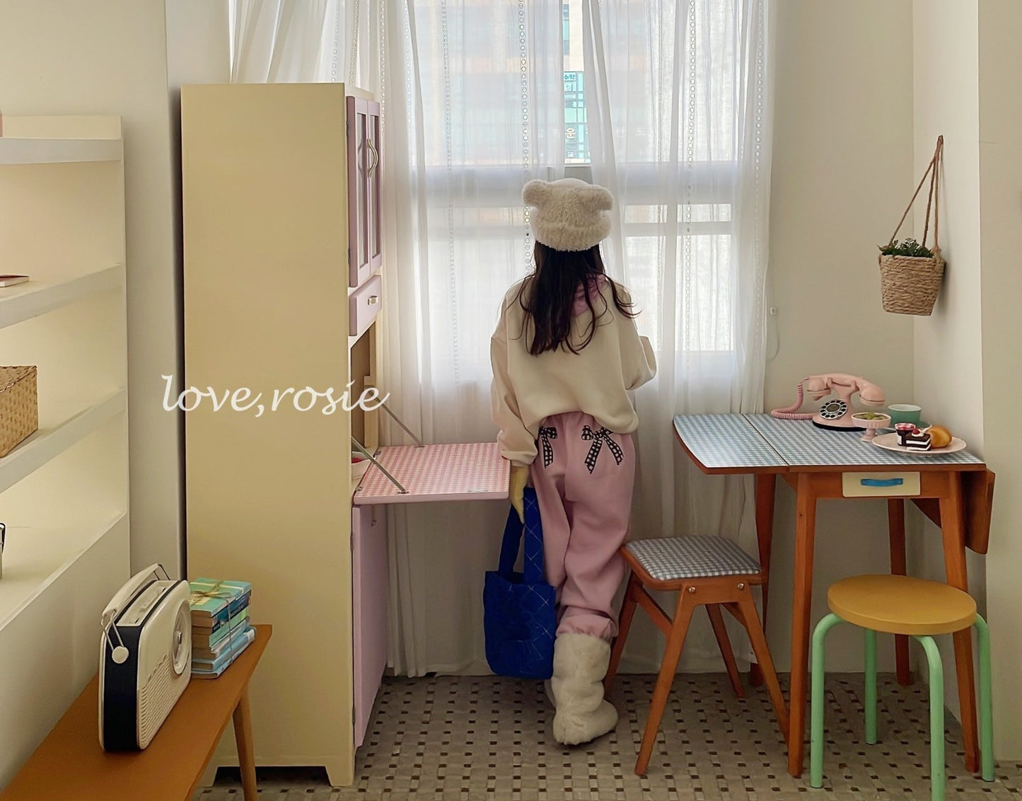 【予約】ribbon kimo jogger pt / love rosie (L-3XL, adult)