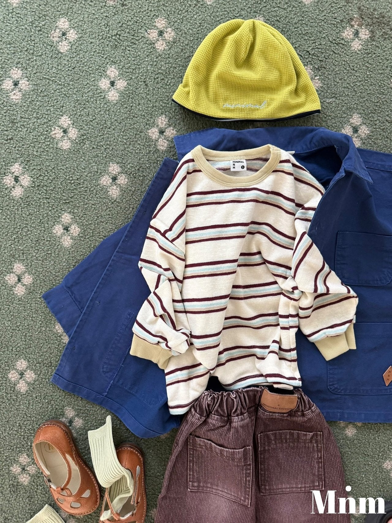【予約】eve bicolor stripe T / minimal (S-JM）