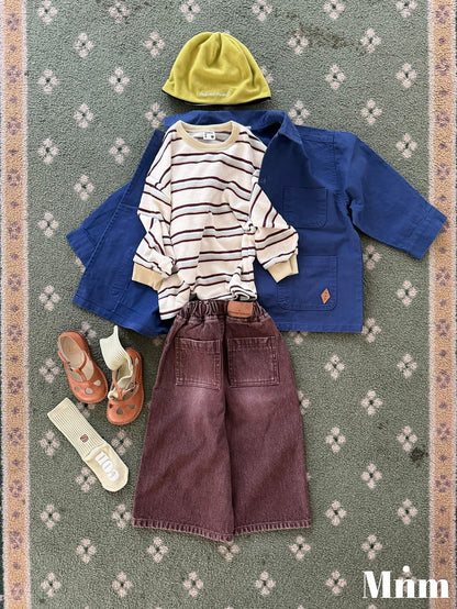 【予約】eve bicolor stripe T / minimal (S-JM）