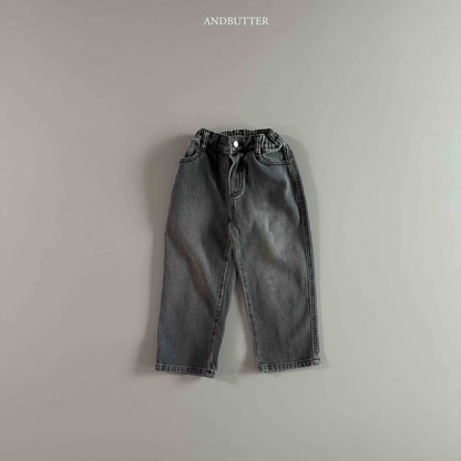 【予約】Ribby Black Pants  /  andbutter (S-JM)