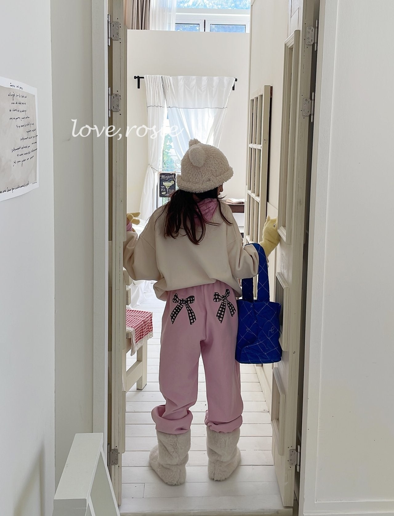 【予約】ribbon kimo jogger pt / love rosie (L-3XL, adult)