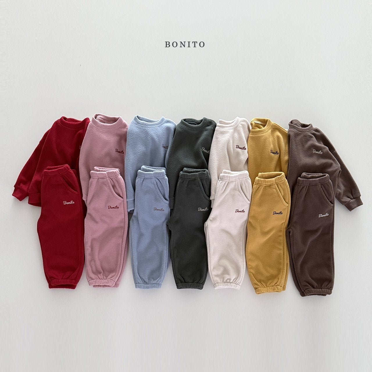 【予約】fleece set up  /  bonito (12M-JM)