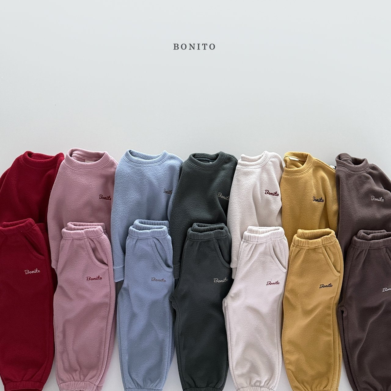 【予約】fleece set up  /  bonito (12M-JM)