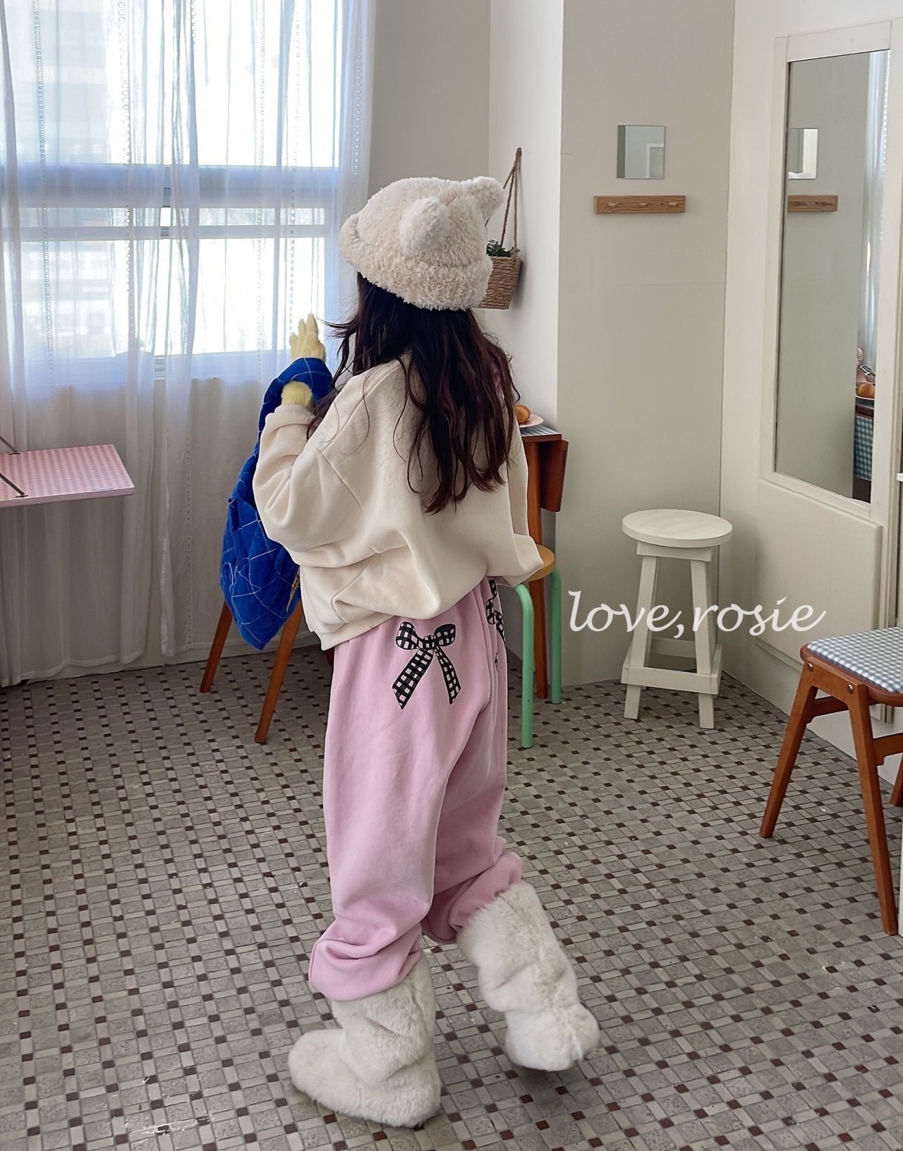 【予約】ribbon kimo jogger pt / love rosie (L-3XL, adult)